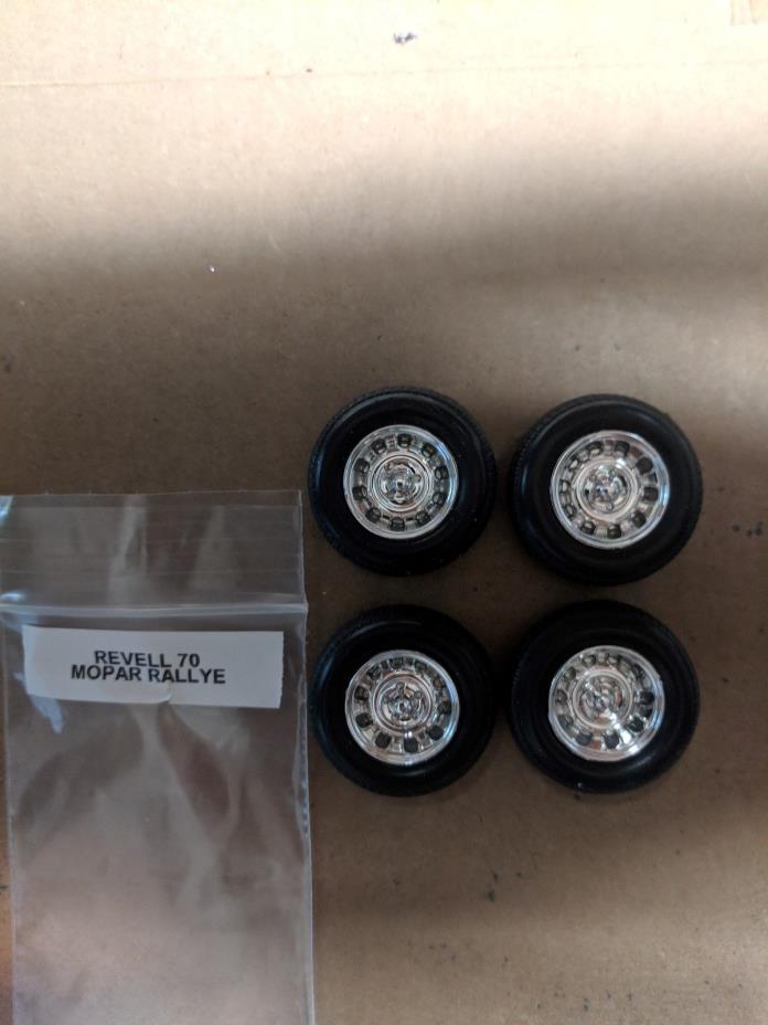 REVELL 70 DODGE PLYMOUTH RALLYE WHEELS AND TIRES!!!!! NEW