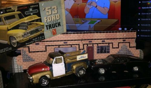 BUILT MODEL CAR VINTAGE FORDs CUSTOM CAB PICKUP & Ford Torino PROJECT PIECE