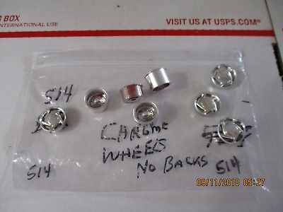 Eight (8) Chrome Wheels 1/24/1/25 scale (Parts only)   Package #514