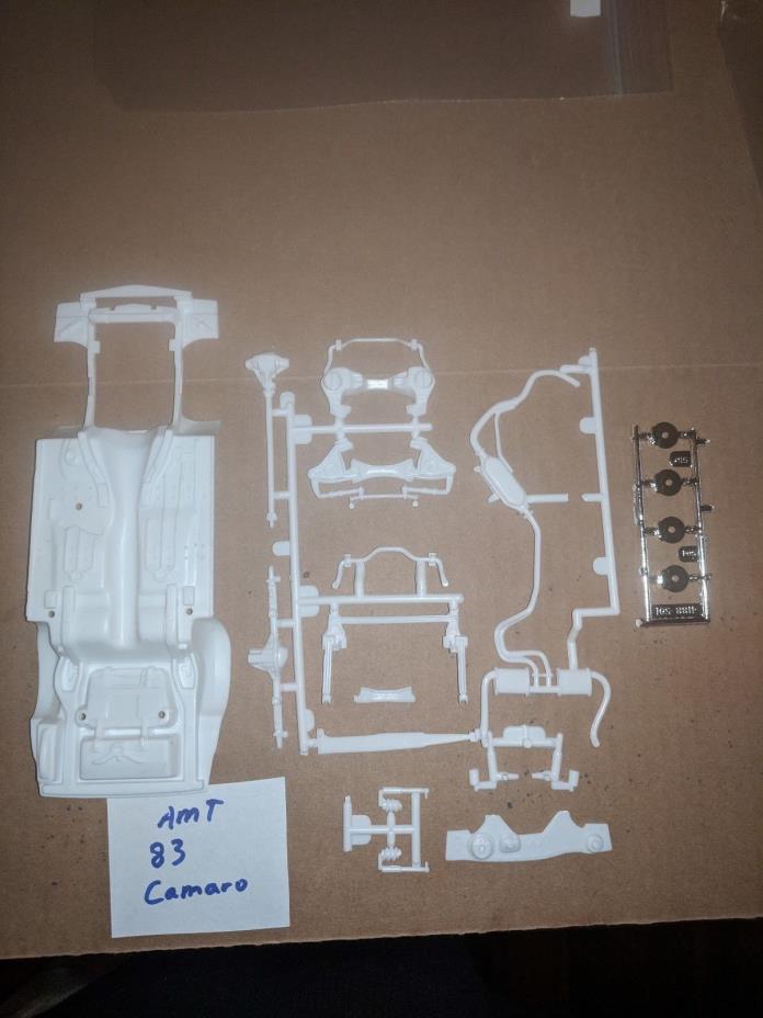 AMT 83 CHEVY CAMARO CHASSIS UNBUILT WITH EXHAUST!!!!