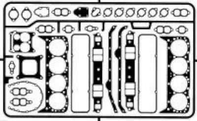 Detail Master Gaskets Small Block Chevy -- Plastic Model Vehicle 673409024306