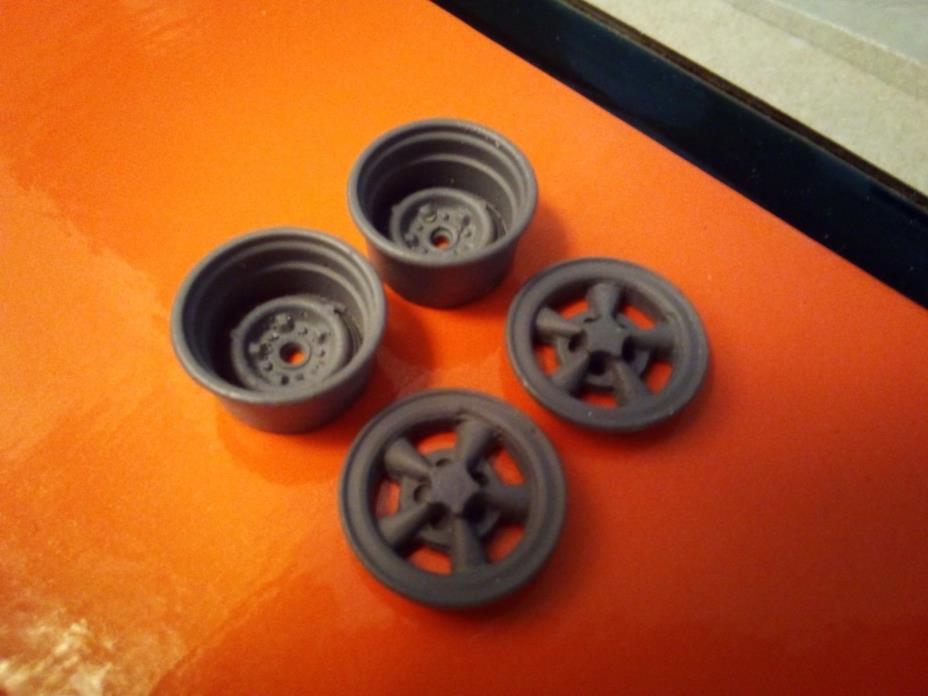 Cast Resin 1/24 scale SS/A or SS/AA Mopar barracuda or dart wheels.