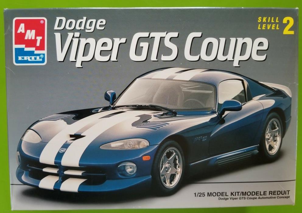 AMT ERTL Dodge Viper GTS Coupe Plastic Model Kit 1/25 Scale #8055 New in Box