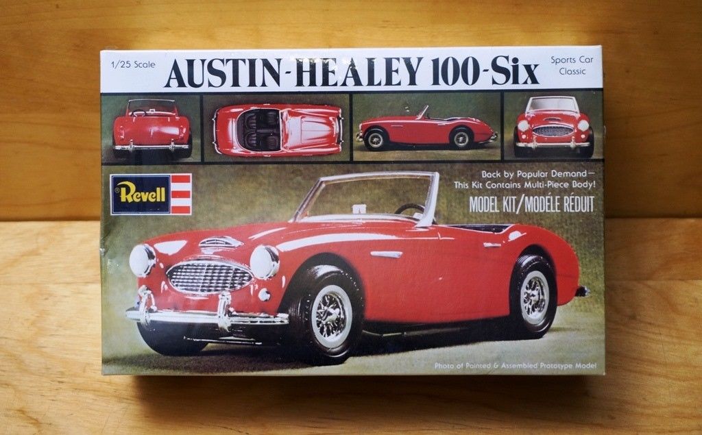 Vintage Revell Austin Healey 100-Six Sports Car - Mint 1:25 Model Kit - 1976 USA