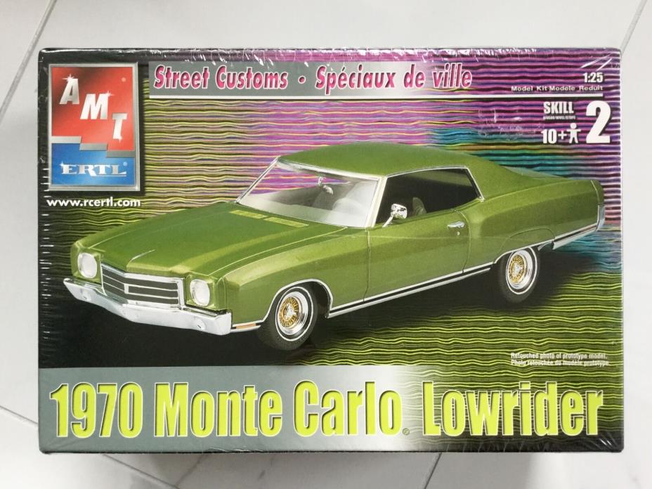 AMT STREET CUSTOMS 1/25 1970 MONTE CARLO LOWRIDER  PLASTIC MODEL CAR # 8271 F/S