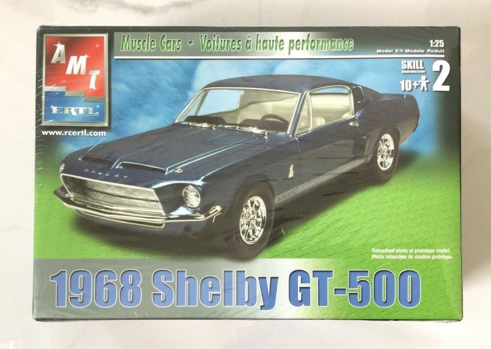 AMT 1/25 1968 FORD SHELBY GT-500 PLASTIC MODEL KIT ITEM # 6541 F/S