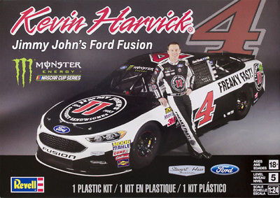 Revell # 4 Kevin Harvick Jimmy John's Ford Fusion 1/24 Skill 5 Nascar NEW