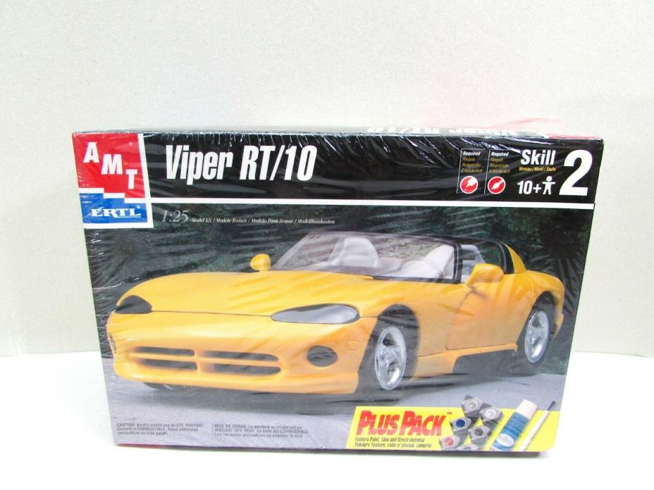AMT ERTL Dodge Viper RT/10 1:25 Car Model Kit Plus Pack NIP 1998 MPN 8655