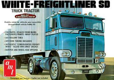 1/25 White Freightliner Single-Drive Tractor Cab 849398011522