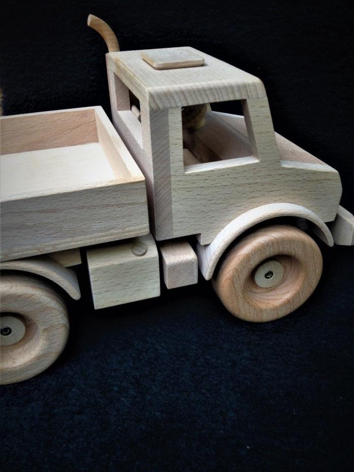 Mercedes Unimog model (411) solid wood, hand made, exact proportions, 10 5/8