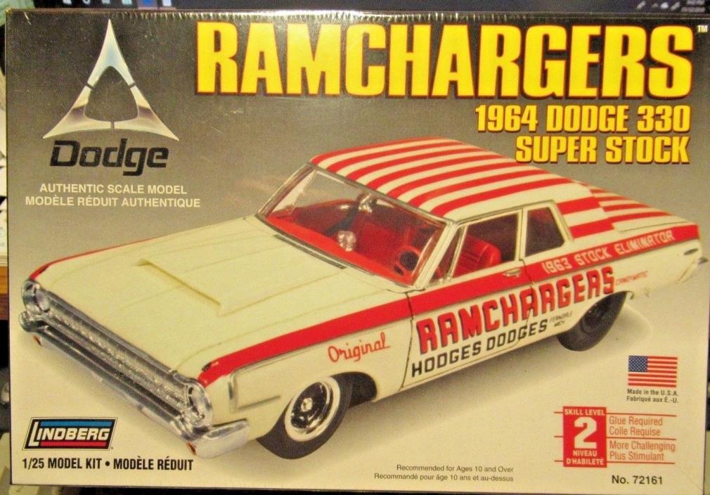 Lindberg 1964 Dodge 330 RAMCHARGERS Super Stock, 1/25, New (2007) in FS Box