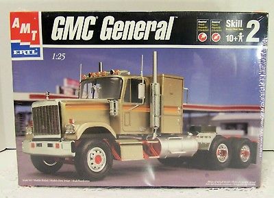 AMT ERTL GMC General  Semi Truck Model Kit Scale 1:25 SEALED  #300060 - 100