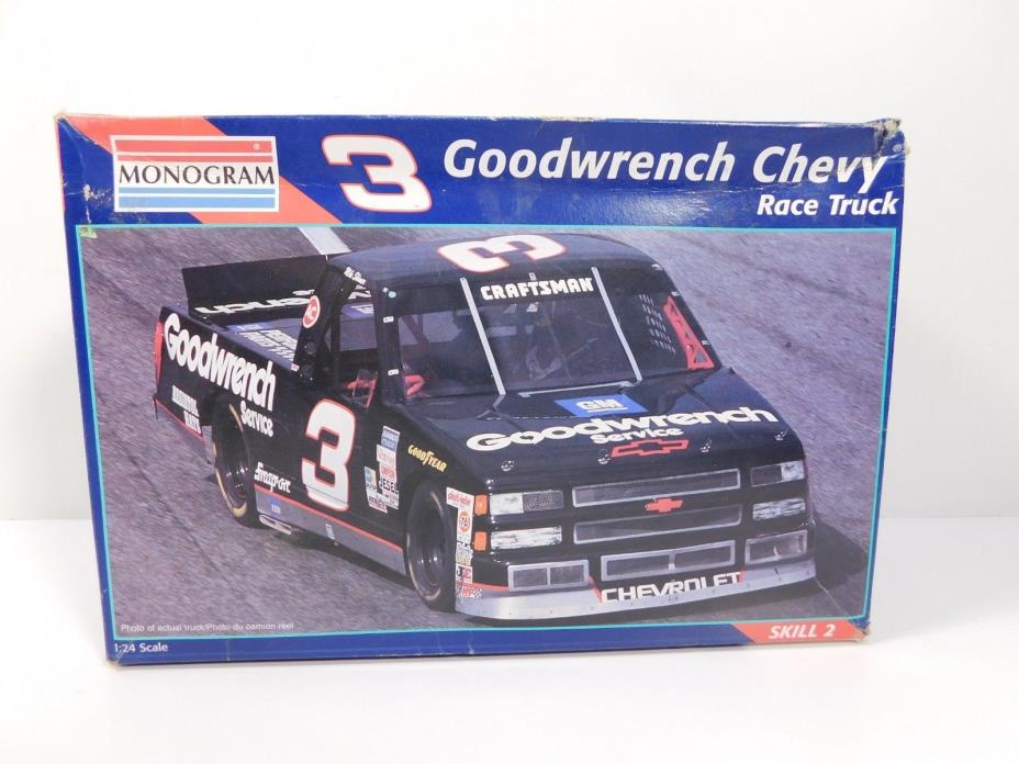 Monogram #3 Goodwrench Chevy Chevrolet Race Truck Plastic Model Kit #2458