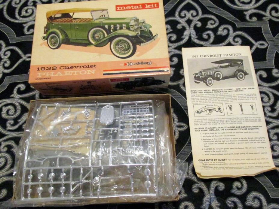 Vtg 1975 GABRIEL HUBLEY ~ 1932 CHEVROLET PHAETON ~ Metal Model Car Kit ~ 4865
