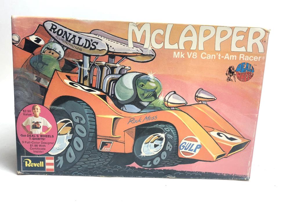 RARE Revell Deal's Wheels MCLAPPER Mk V8 Can't-Am Racer Model H-1359 UNBUILT