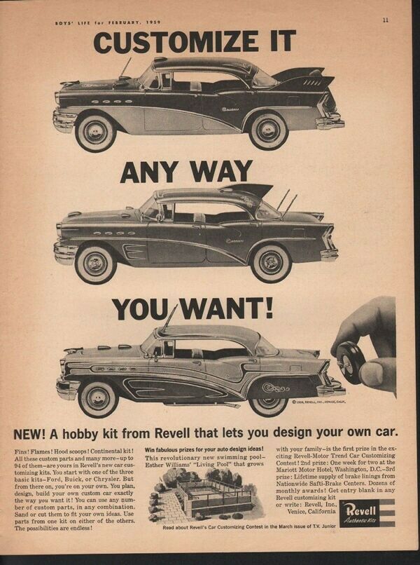 1959 REVELL MODEL CAR KIT HOBBY DIECAST TOY AUTOMOTIVE 11569