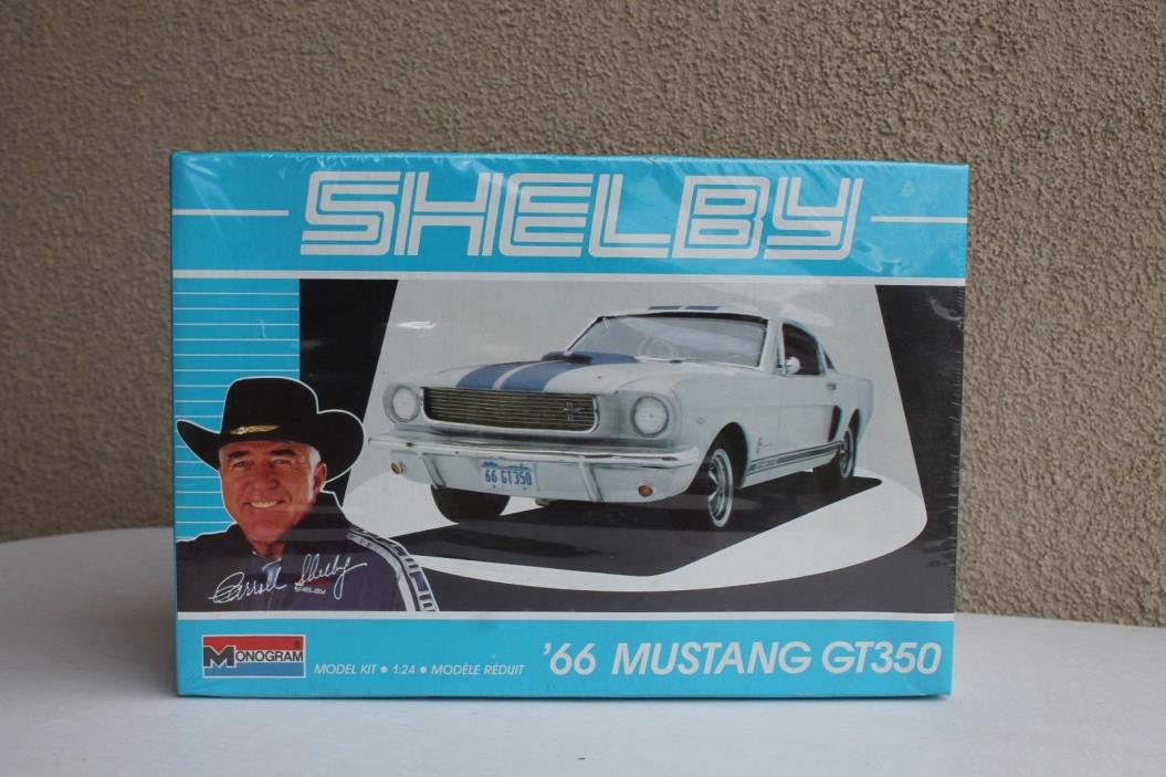 NEW FACTORY SEALED MONOGRAM 1966 SHELBY MUSTANG GT350 MUSCLE CAR 1:24 MODEL KIT