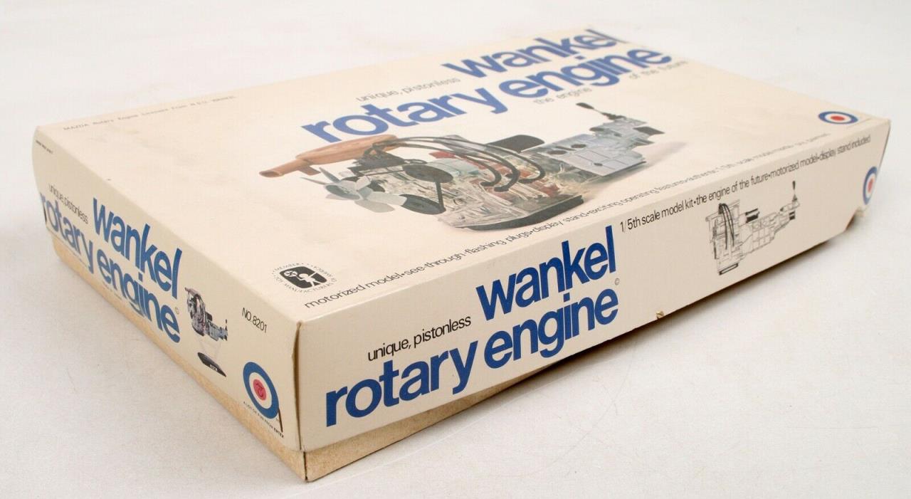 Vintage Mazda Wankle Rotary Engine ENTEX Model Kit - 1/5 Scale - Partially Built