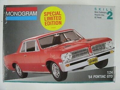 Monogram Limited Edition 64 Pontiac GTO 1:24 Scale Model Car Kit #2714