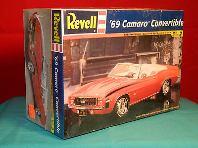 Revell 1969 CAMARO CONVERTABLE 1/25th Scale Factory Sealed 1999