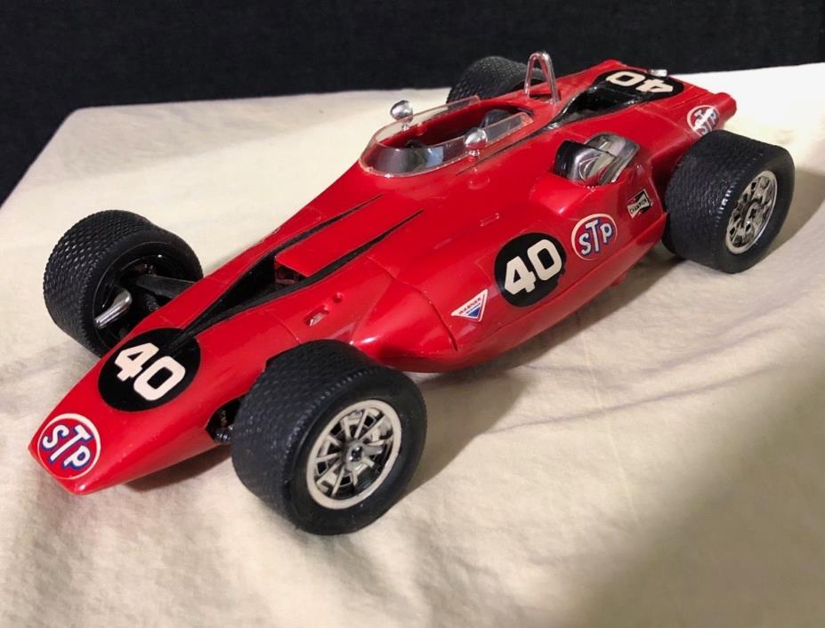 STP INDIANAPOLIS TURBINE CAR # 40 1/20 BUILT MODEL PARNELLI JONES DETAILED RARE