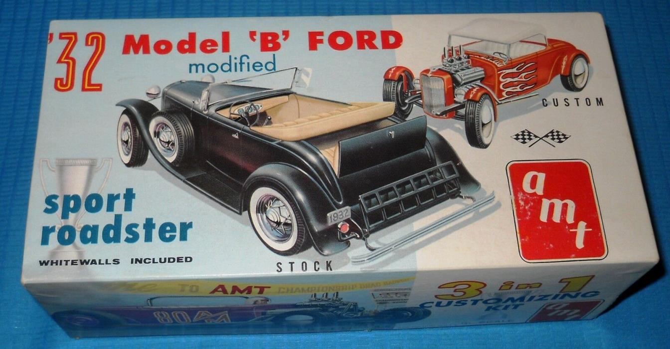 AMT '32 Ford Model B Modified-Vintage Deuce #332 Very Nice-Model Car Swap Meet