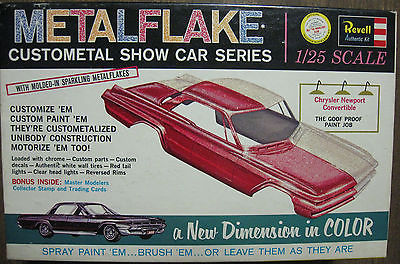1962 CHRYSLER NEWPORT METALFLAKE PLASTIC CAR MODEL KIT# H-1264:198 REVELL 1:25