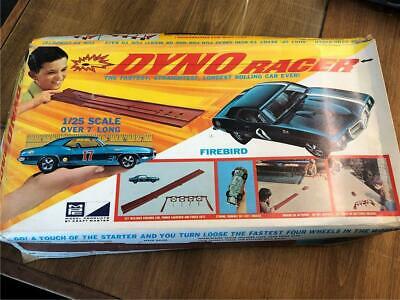 Vintage MPC Dyno Racer Firebird Car & Track set 1/25th scale diecast car race