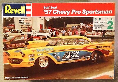 Revell 1/25 Soff Seal '57 Chevy Pro Sportsman  *Vintage* Plastic Kit **As Is**