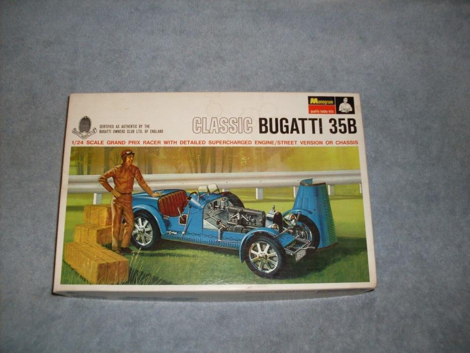 Vintage Monogram Bugatti 35B PC133-300 Empty Box - Plus 1966