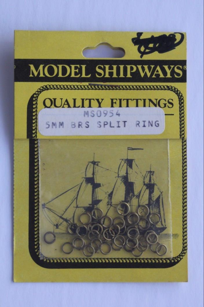 Model Shipways Fittings MS0954 Brass Split Ring 5mm NEW Old Stock 40/Pkg