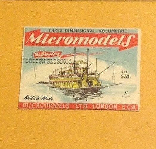 Original Micromodels Set S. VI The Showboat Cotton Blossom 3/-
