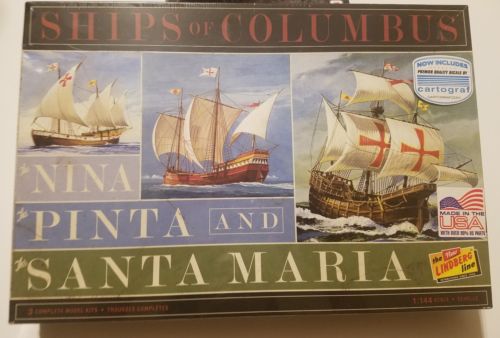 Lindberg Line Ships of Christopher Columbus Santa Maria MPN 2233 Nina Pinta