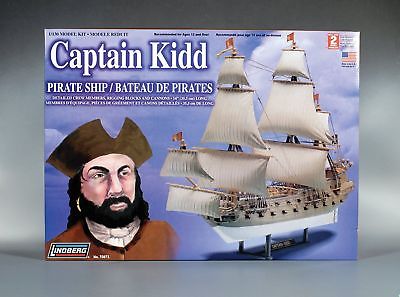 Lindberg 1/130 Captain Kidd Pirate Boat Plastic Model Kit NEW Skill level 2