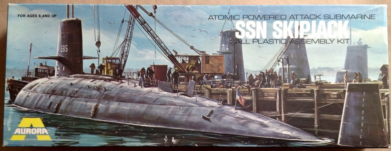 Aurora #711 Skipjack SSN 585 Atomic Submarine