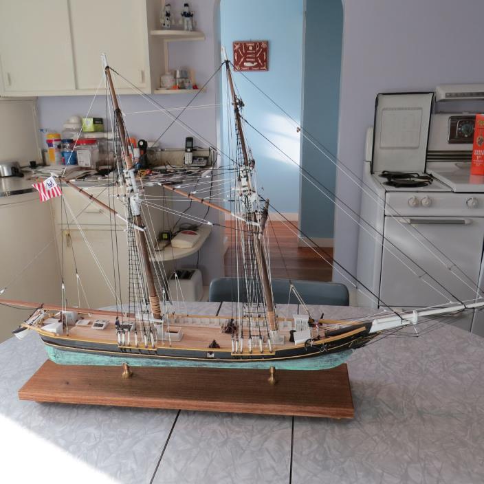 READY TO DISPLAY: 1853 Baltimore Clipper Revenue Cutter 