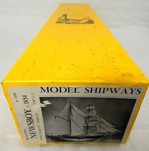 Model Shipways Newsboy 1854 Brigantine Wooden Ship Kit 2108 1/64 Scale Complete
