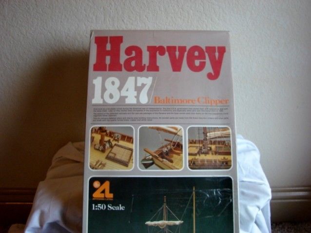1984 Harvey 1847 Baltimore Clipper Artesania Latina 1:50 Scale MadeinSpain Wood