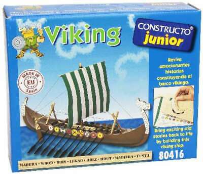 Junior Drakkar Viking Sailing Ship w/solid wood hull (Beginner) 8421914804164