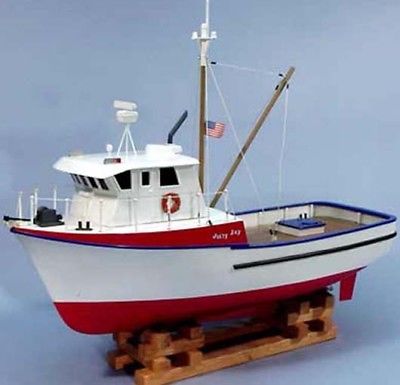 The Jolly Jay Trawler #1231 Dumas Boats Wood Model Kit (THIS IS A KIT)