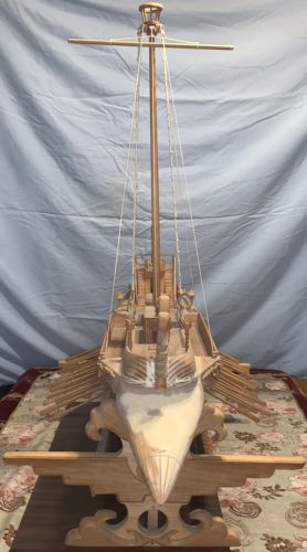 Galera Handmade Wooden ship. Build 1995. Length 45in.You Can Call 323-770-2592