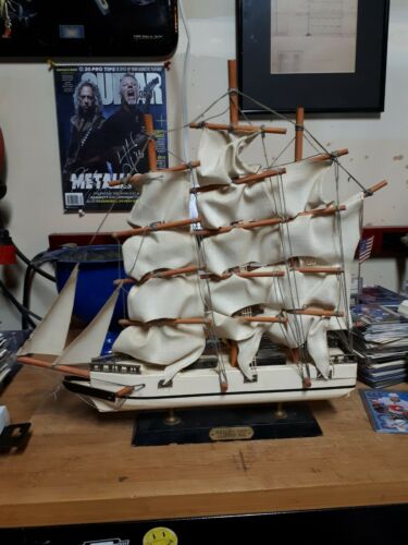 Handmade Wooden Model Ship Whaling Clipper 1846 Rare