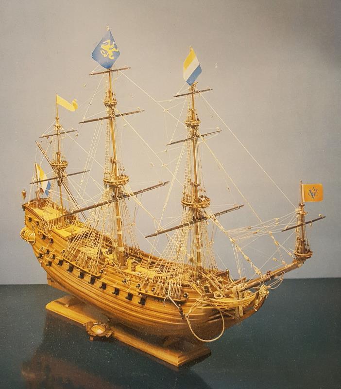 Dutch Warship Prins Willem, 1:100 Scale Wood/Brass Model Ship Kit, Corel SM-40