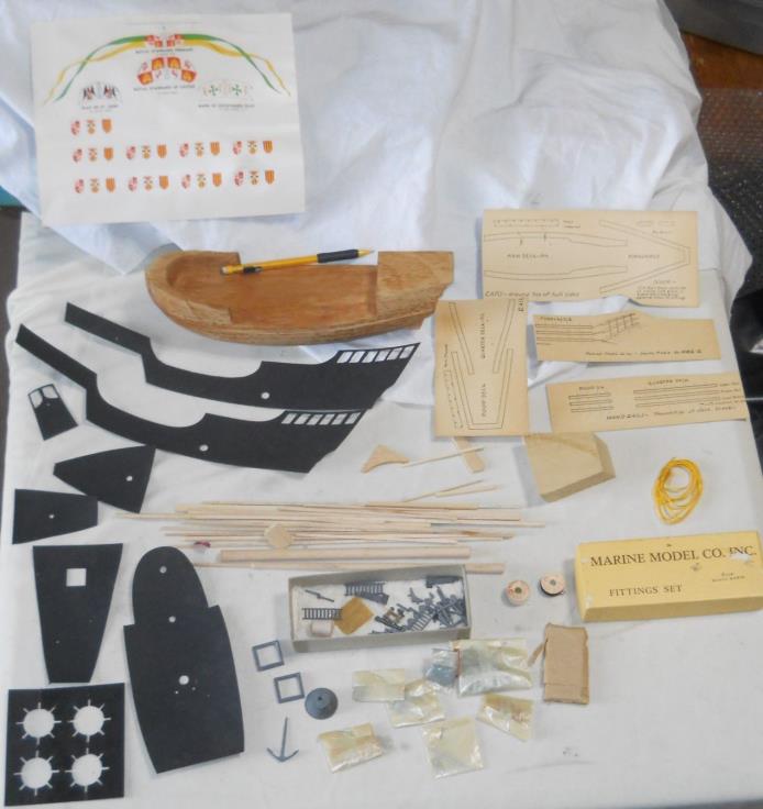 Vint Marine Model Co. INC. #1106 Santa Maria Wooden Ship Model Kit UNSTARTED