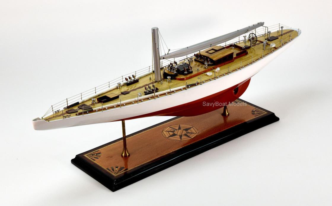 Pen Duick Racing Yacht Handmade Wooden Boat Model 38