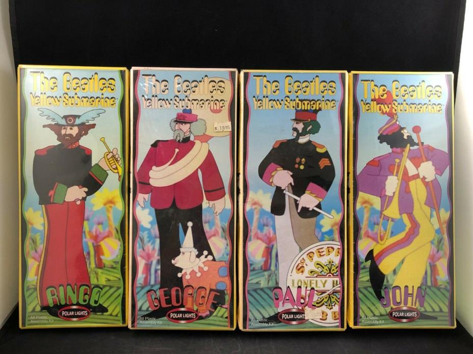 Polar Lights Beatles Yellow Submarine John, Paul, George, & Ringo Model Kit Set