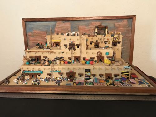 Pueblo Indian Adobe Village Diorama