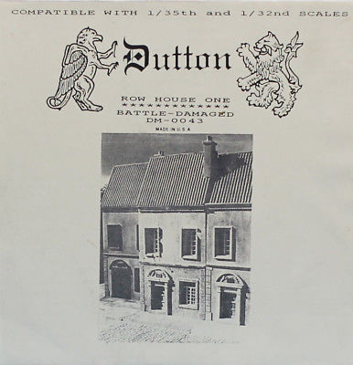 Dutton 1:35 1:32 Row House One Battle Damaged Multim-Media Diorama Kit #DM-0043U