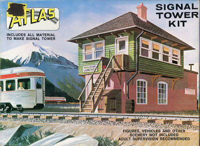 Atlas 1:87 HO Scale Signal Tower Plastic Diorama Kit #704U