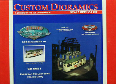 Custom Dioramics 1:35 European Trolley WWII (Slave Unit) Resin Diorama #CD6051